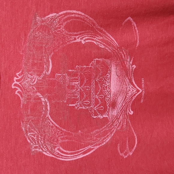 Victoria's Secret PINK Graphic Tee, Small, Red - Picture 2 of 7